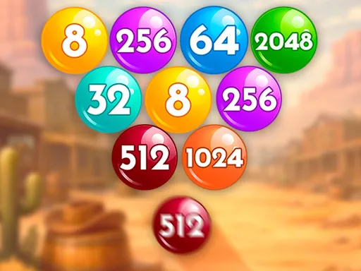 Number Bubble Shooter Wild West oyununu sende hemen oyna, hemde bedava