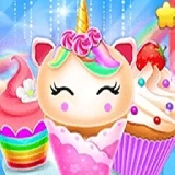 Unicorn Mermaid Cupcake Cooking Design - Creative 